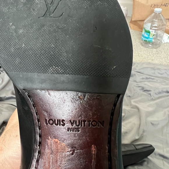 Made in Italy. Ankle leather boots. Perfect condition. LOUIS VUITTON PARIS - Picture 6 of 8